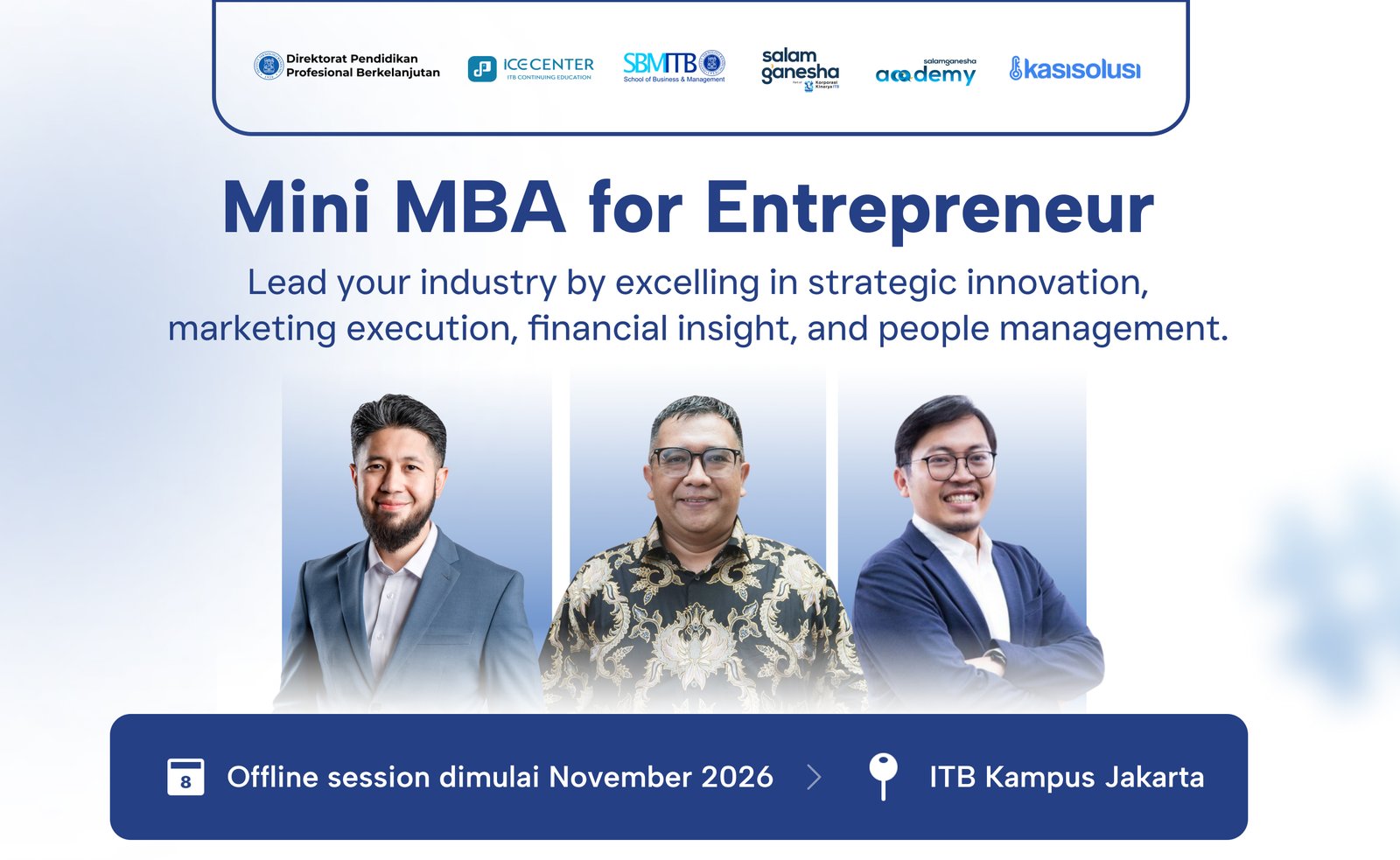 Mini MBA for Entrepreneur - Offline